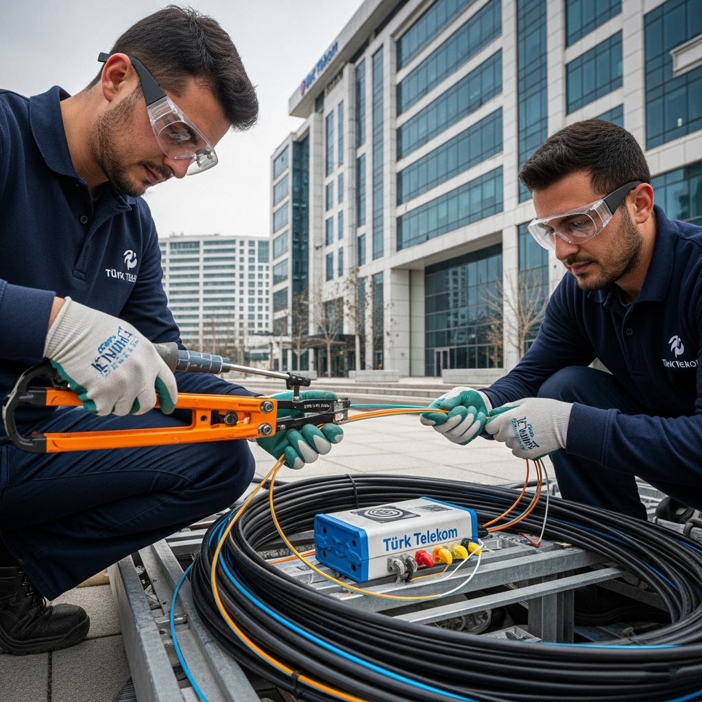 Türk Telekom Fiber Kablo Çekimi Türk Telekom Fiber Kablo Çekimi