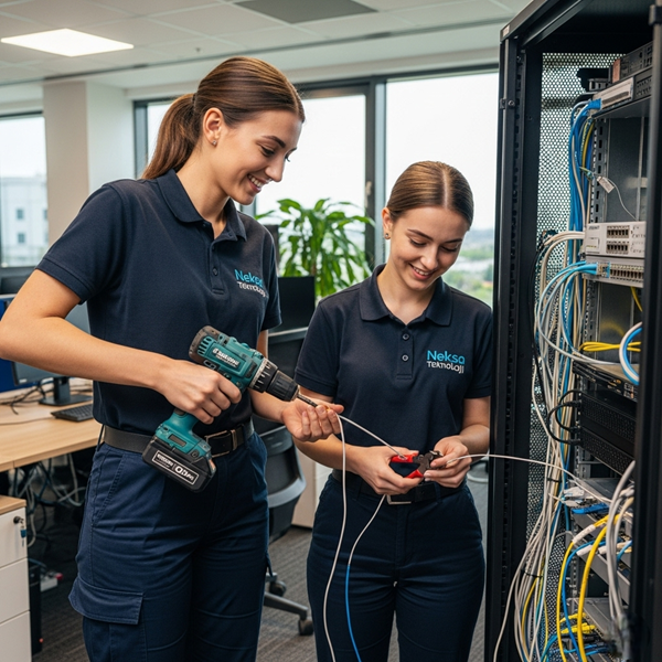 Network Kabinet Kurulumu Patch Panel Kurulumu 7 Network Kabinet Kurulumu